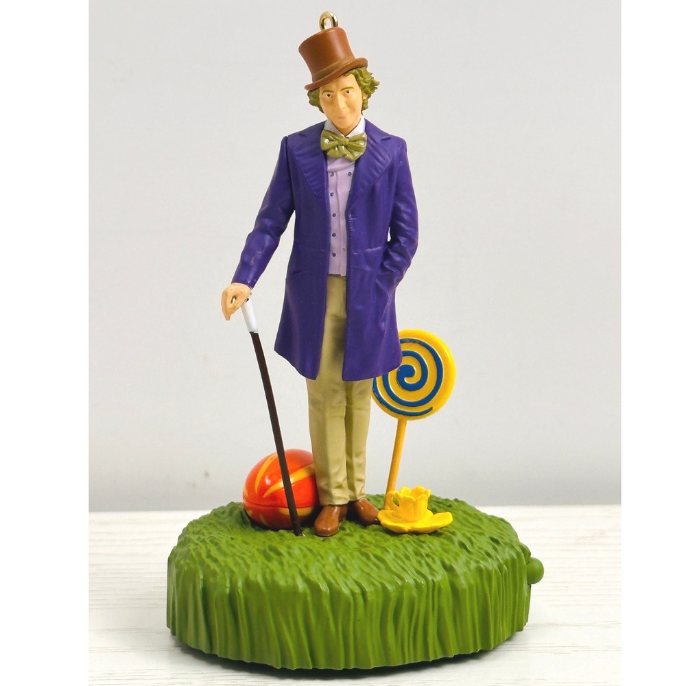 Hallmark 2017 Willy Wonka Ornament Tree Candy Lollipop Cane (NO BOX)